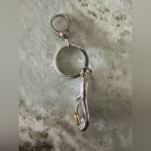 like new  Henri Bendel Silver and Gold Keychain